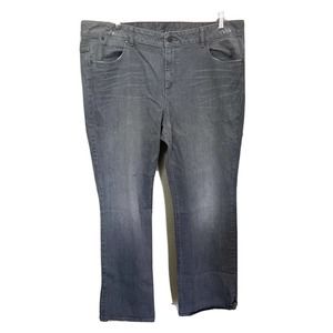 Talbots Jeans Signature Boot Jeans Women's Size 22W Gray Denim
